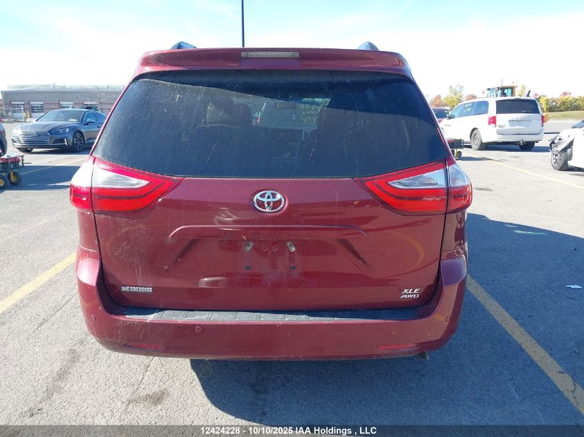 2017 Toyota Sienna Xle 7 Passenger VIN: 5TDDZ3DC5HS164284 Lot: 12424228