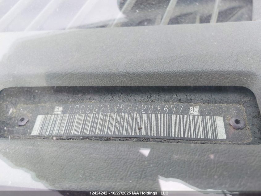 2006 Chevrolet Express Standard VIN: 1GCGG25V961223697 Lot: 12424242