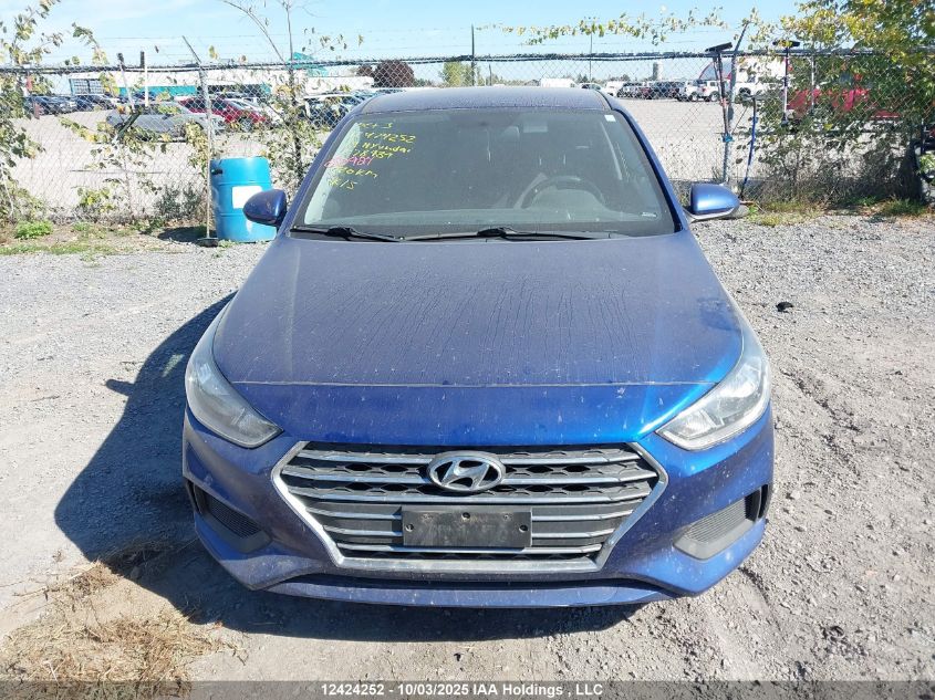 2019 Hyundai Accent Preferred VIN: 3KPC25A35KE078989 Lot: 12424252