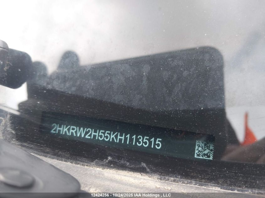 2019 Honda Cr-V Ex VIN: 2HKRW2H55KH113515 Lot: 12424256