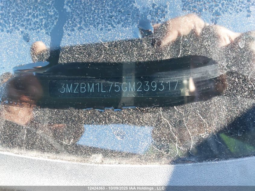 2016 Mazda Mazda3 Gs VIN: 3MZBM1L75GM239317 Lot: 12424363