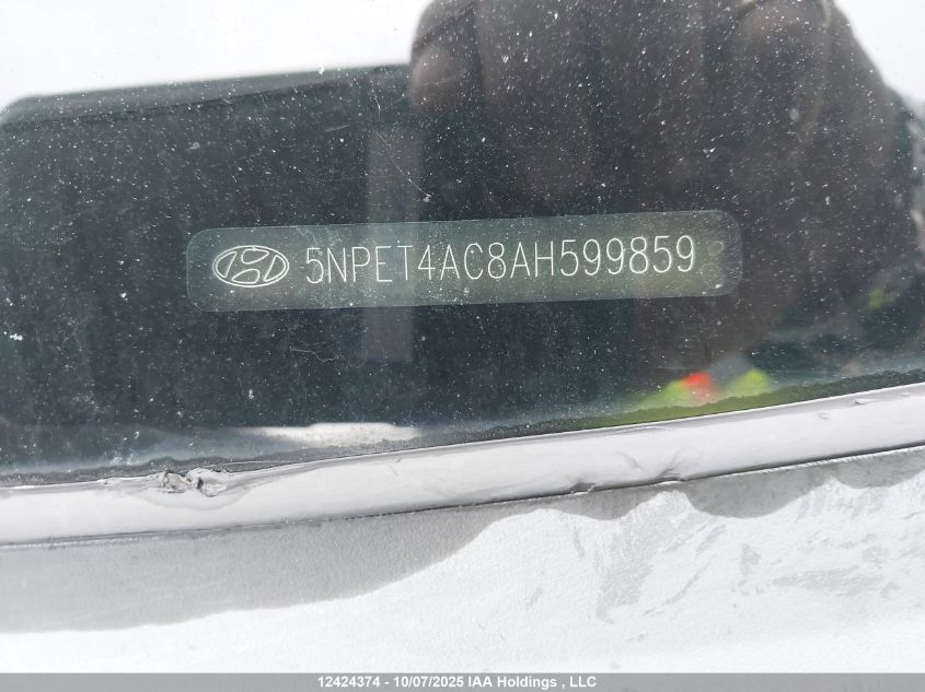 2010 Hyundai Sonata VIN: 5NPET4AC8AH599859 Lot: 12424374