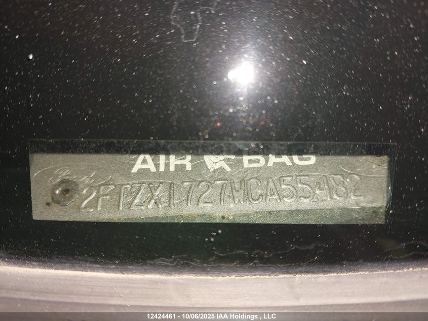 1998 Ford F-150 Lariat/Standard/Xl/Xlt VIN: 2FTZX1727WCA55482 Lot: 12424461