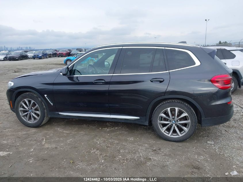 2019 BMW X3 xDrive30I VIN: 5UXTR9C50KLD93922 Lot: 12424462