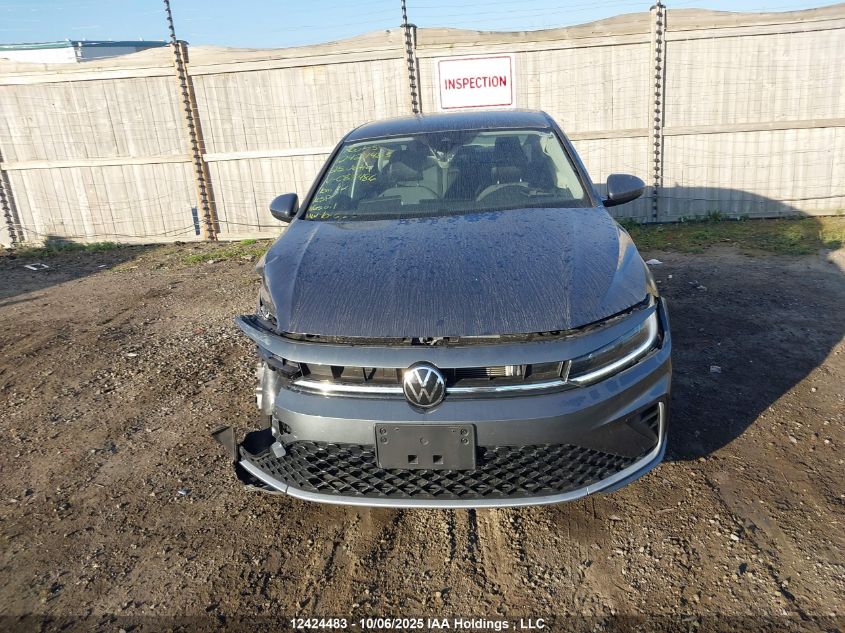 2025 Volkswagen Jetta Se VIN: 3VWEX7BU2SM087486 Lot: 12424483