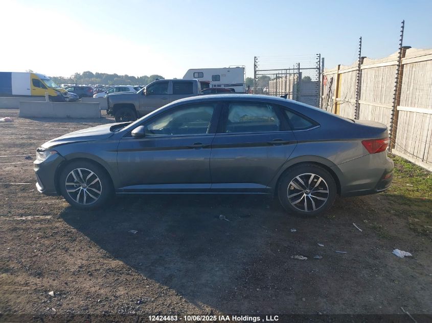 2025 Volkswagen Jetta Se VIN: 3VWEX7BU2SM087486 Lot: 12424483