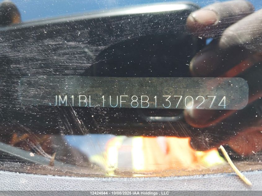 2011 Mazda 3 I VIN: JM1BL1UF8B1370274 Lot: 12424544