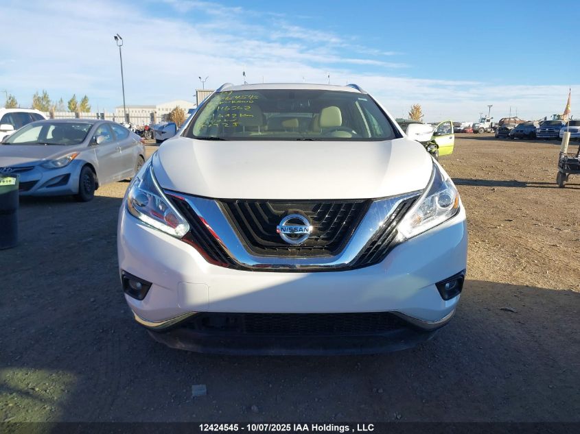 2017 Nissan Murano Platinum/Sl/Sv VIN: 5N1AZ2MH6HN116562 Lot: 12424545