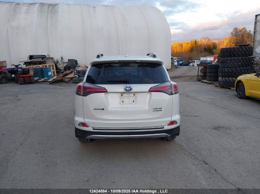 2017 Toyota Rav4 Hybrid Limited VIN: JTMDJREV6HD079427 Lot: 12424584