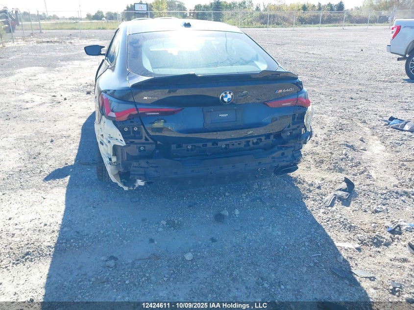 2022 BMW M440Xi Gran Coupe VIN: WBA13AW00NFL72609 Lot: 12424611