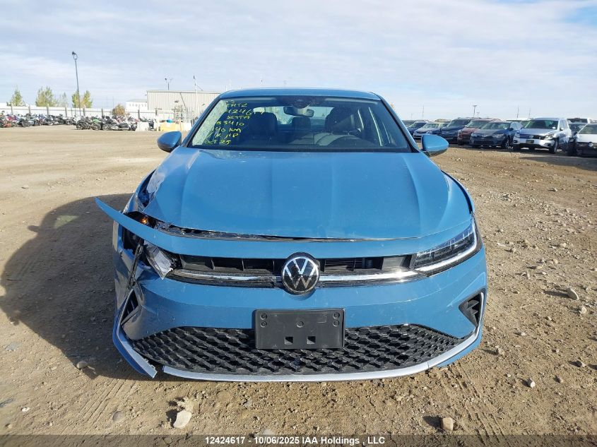 2025 Volkswagen Jetta Se VIN: 3VWEX7BU4SM083410 Lot: 12424617