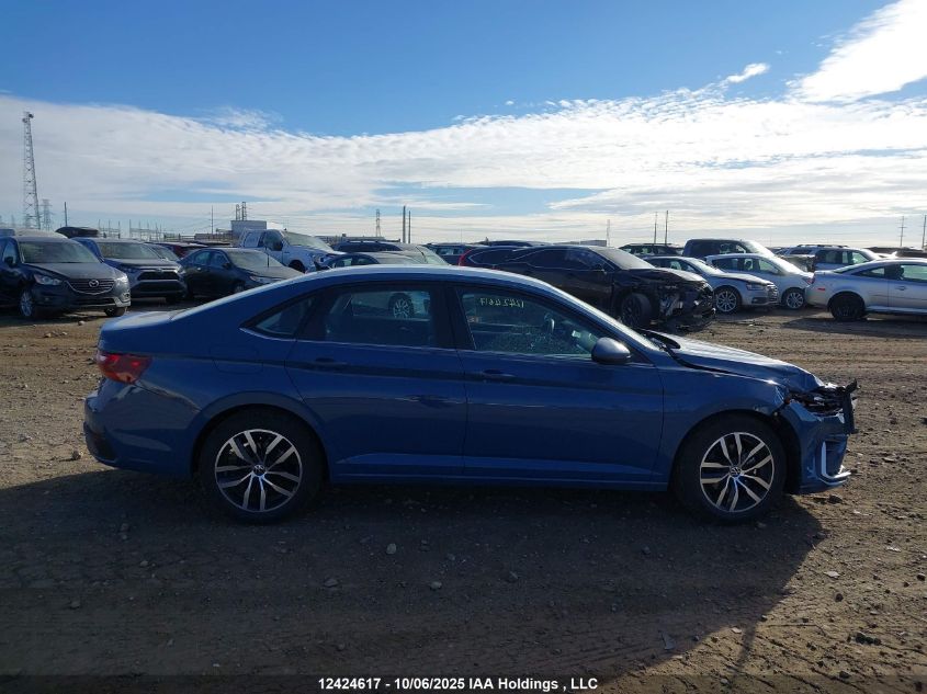 2025 Volkswagen Jetta Se VIN: 3VWEX7BU4SM083410 Lot: 12424617