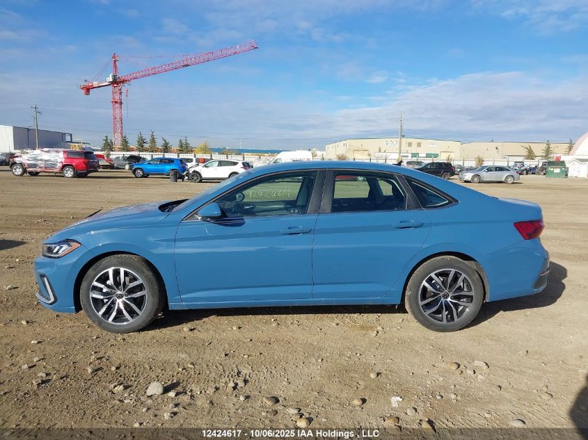 2025 Volkswagen Jetta Se VIN: 3VWEX7BU4SM083410 Lot: 12424617