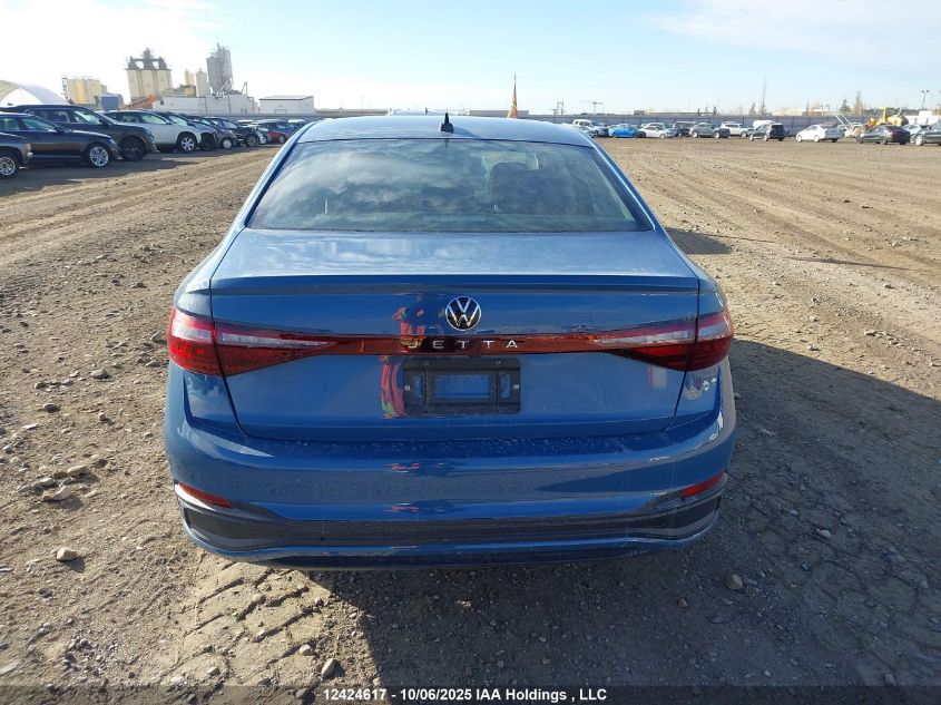 2025 Volkswagen Jetta Se VIN: 3VWEX7BU4SM083410 Lot: 12424617
