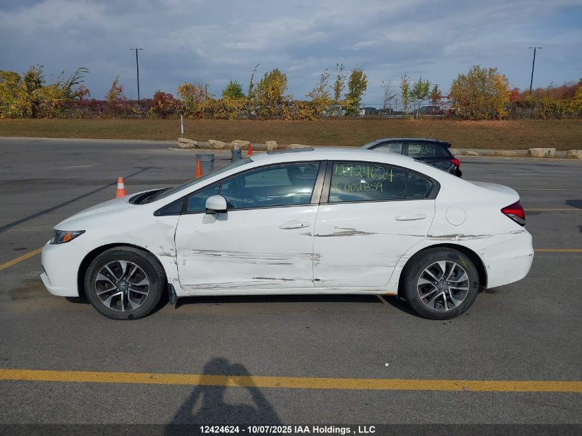 2014 Honda Civic VIN: 2HGFB2F58EH002859 Lot: 12424624