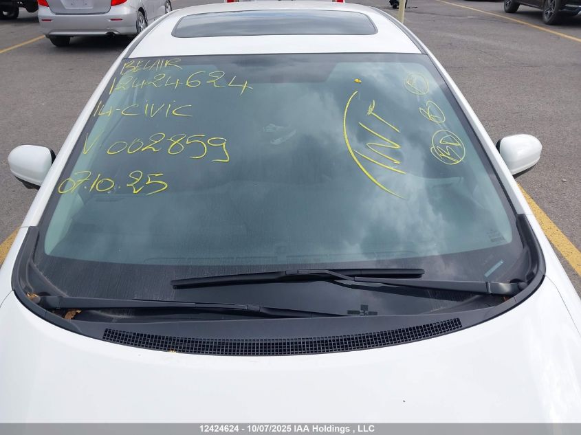 2014 Honda Civic VIN: 2HGFB2F58EH002859 Lot: 12424624