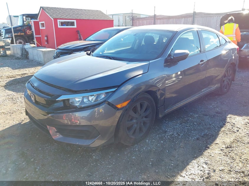 2017 Honda Civic Lx grey sedan null 2HGFC2F54HH018297 photo #3