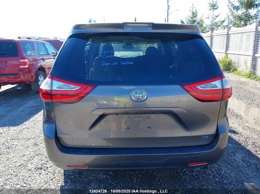 2018 Toyota Sienna Le 8-Passenger VIN: 5TDKZ3DC9JS964163 Lot: 12424726