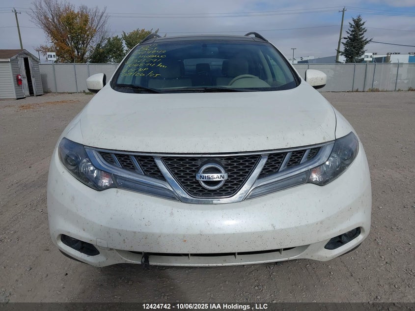 2013 Nissan Murano S/Sl/Le VIN: JN8AZ1MWXDW321291 Lot: 12424742