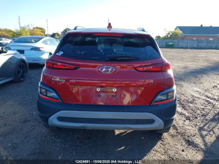 2022 Hyundai Kona Essential VIN: KM8K12AB4NU761031 Lot: 12424891