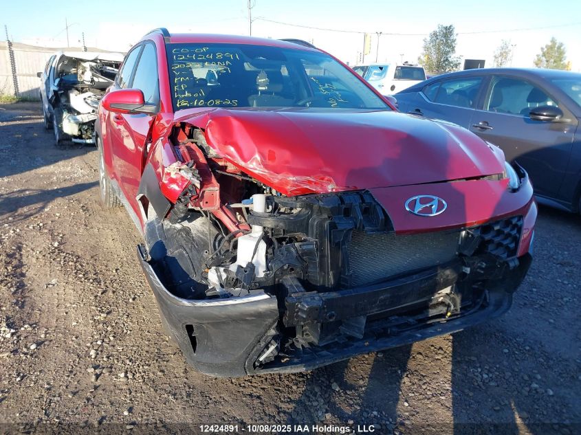 2022 Hyundai Kona Essential VIN: KM8K12AB4NU761031 Lot: 12424891