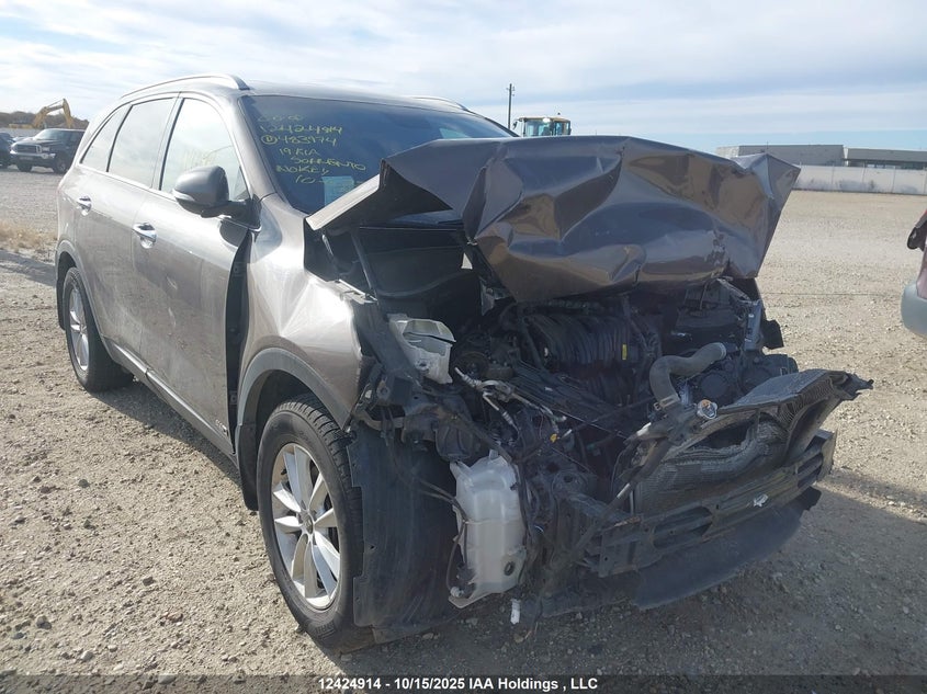 5XYPHDA35KG483974 2019 Kia Sorento 2.4L Ex auction photo 1
