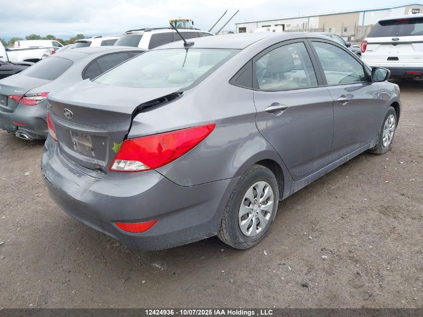 2015 Hyundai Accent Gl VIN: KMHCT4AE5FU938692 Lot: 12424936