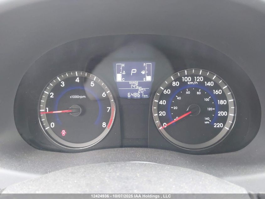 2015 Hyundai Accent Gl VIN: KMHCT4AE5FU938692 Lot: 12424936