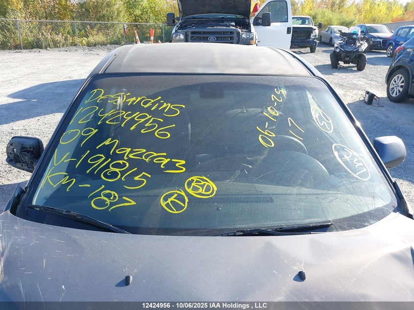 2009 Mazda 3 I VIN: JM1BK32F391191815 Lot: 12424956