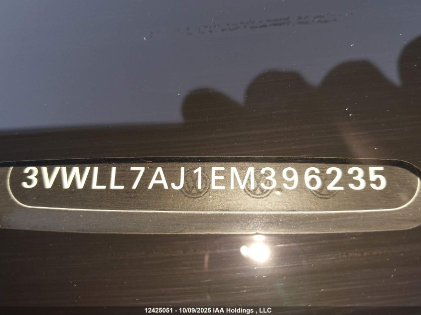 2014 Volkswagen Jetta Tdi VIN: 3VWLL7AJ1EM396235 Lot: 12425051