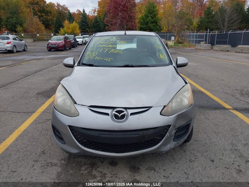 2011 Mazda Mazda2 VIN: JM1DE1HY1B0117723 Lot: 12425096