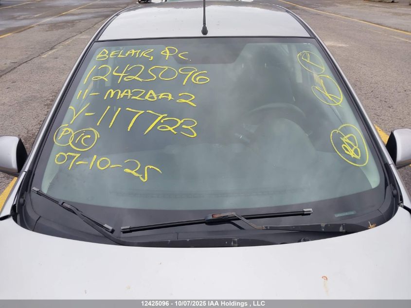 2011 Mazda Mazda2 VIN: JM1DE1HY1B0117723 Lot: 12425096