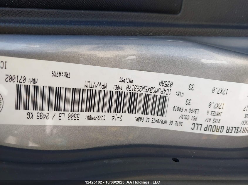 2014 Jeep Cherokee Latitude VIN: 1C4PJMCBXEW323170 Lot: 12425102