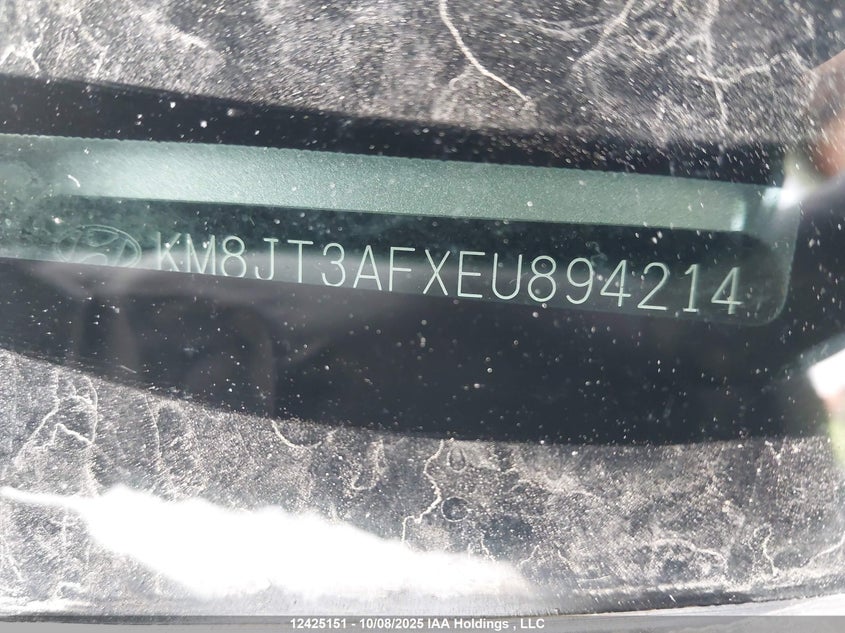 2014 Hyundai Tucson Gl VIN: KM8JT3AFXEU894214 Lot: 12425151