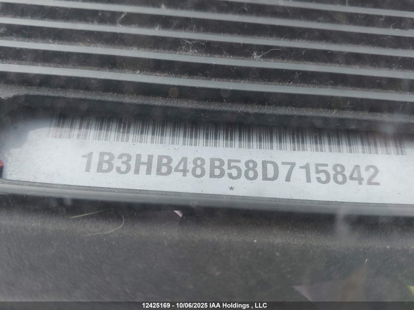 2008 Dodge Caliber Sxt VIN: 1B3HB48B58D715842 Lot: 12425169