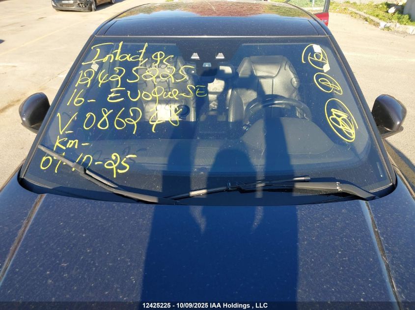 2016 Land Rover Range Rover Evoque Se VIN: SALVP2BG8GH086248 Lot: 12425225