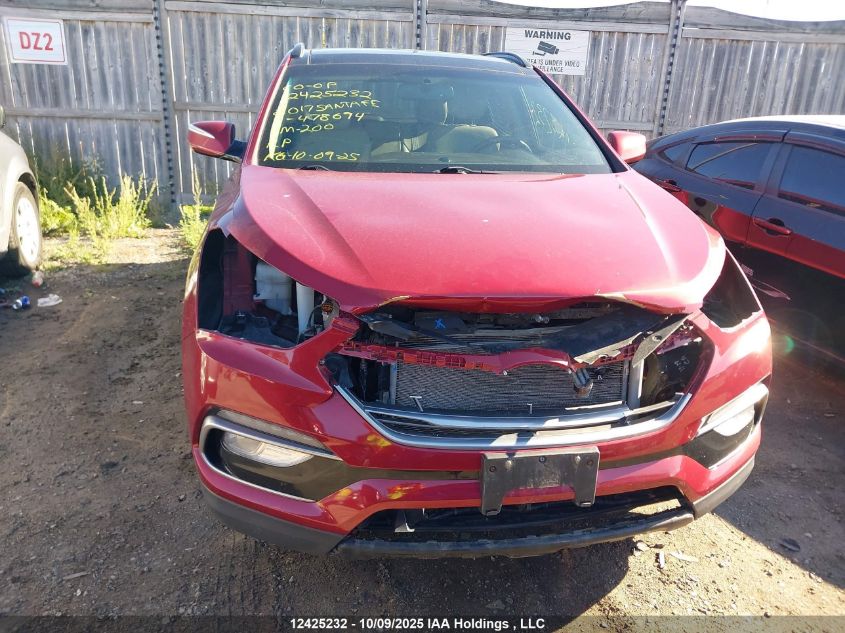 2017 Hyundai Santa Fe Sport 2.4 Luxury VIN: 5XYZUDLB5HG478694 Lot: 12425232