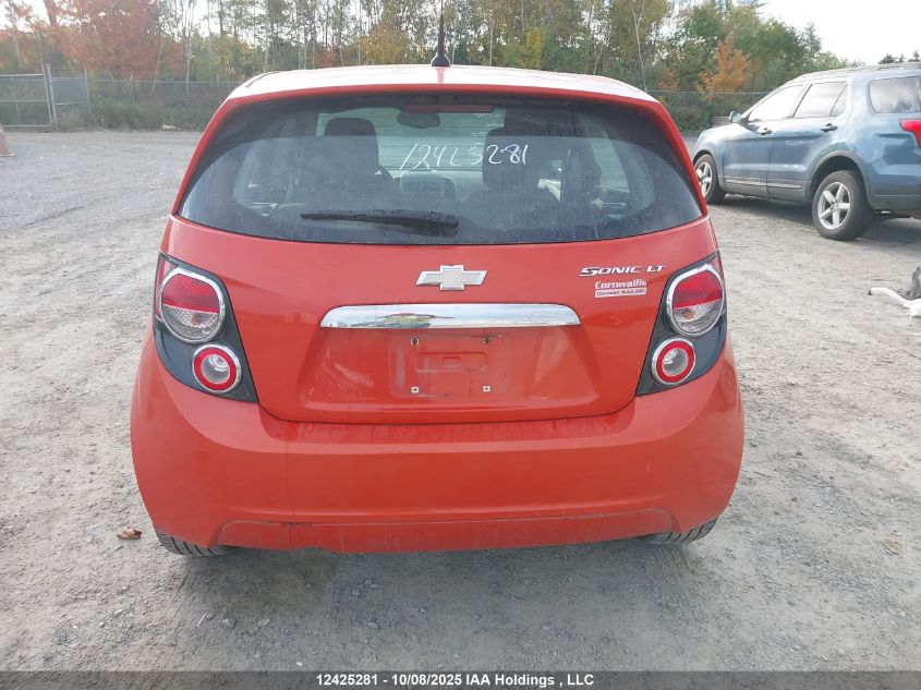 2012 Chevrolet Sonic Lt VIN: 1G1JC6EH8C4132037 Lot: 12425281