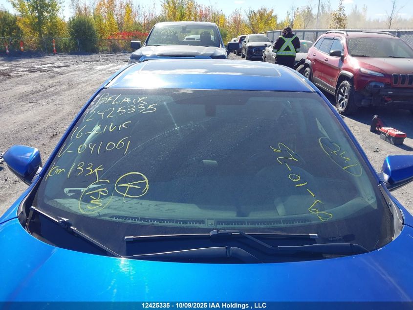 2016 Honda Civic VIN: 2HGFC2F72GH041061 Lot: 12425335