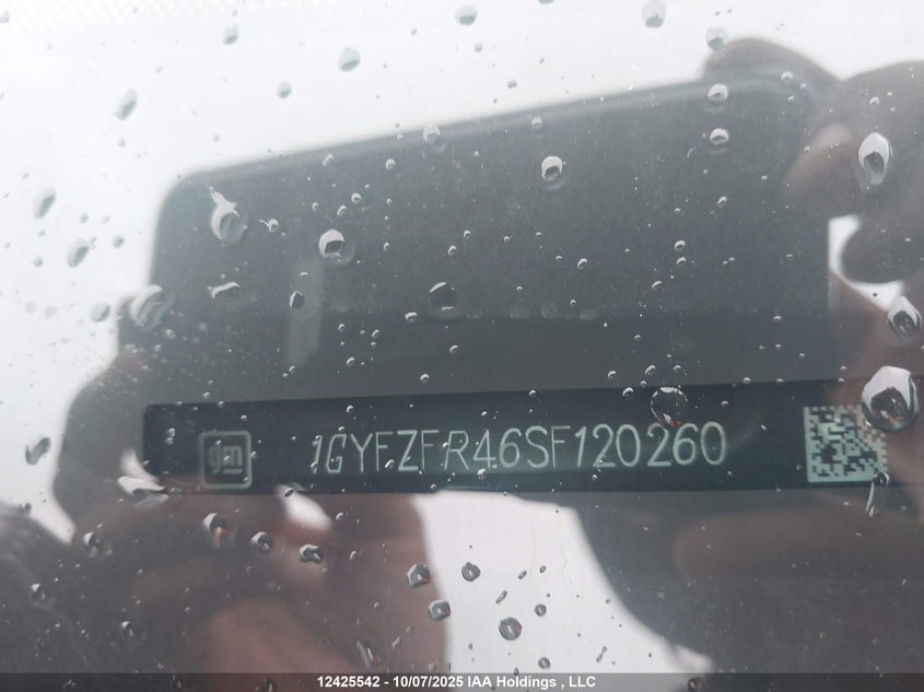 2025 Cadillac Xt4 Sport VIN: 1GYFZFR46SF120260 Lot: 12425542