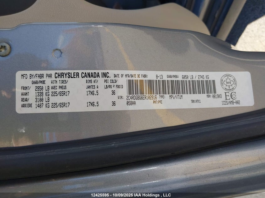 2C4RDGBG6ER102916 2014 DODGE CARAVAN photo no. 18