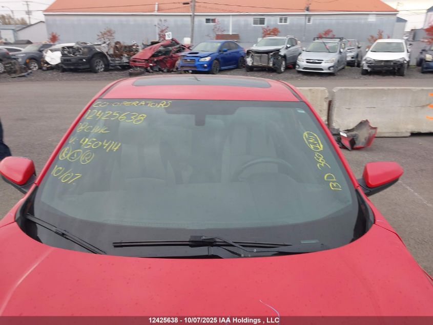 2018 Honda Civic Ex-T VIN: 2HGFC3A33JH450414 Lot: 12425638