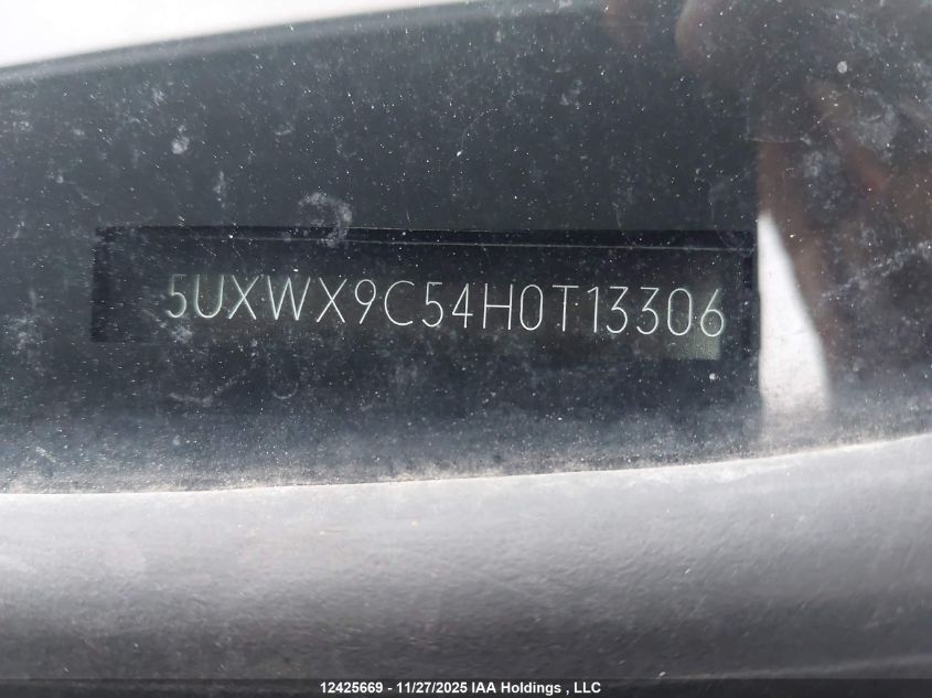 2017 BMW X3 xDrive28I VIN: 5UXWX9C54H0T13306 Lot: 12425669