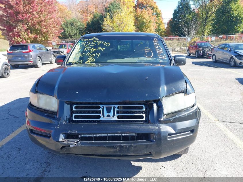 2007 Honda Ridgeline Ex-L VIN: 2HJYK16537H001604 Lot: 12425740
