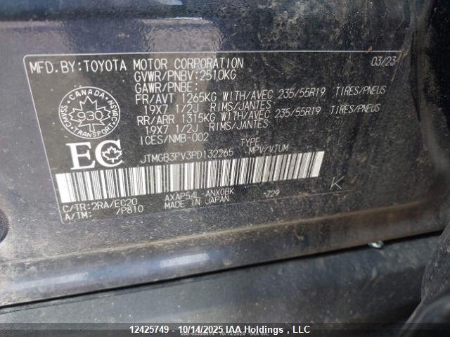 2023 Toyota Rav4 Prime Xse VIN: JTMGB3FV3PD132265 Lot: 12425749