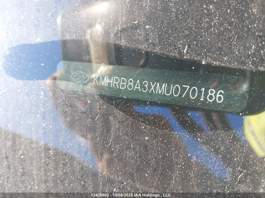 2021 Hyundai Venue Se VIN: KMHRB8A3XMU070186 Lot: 12425802