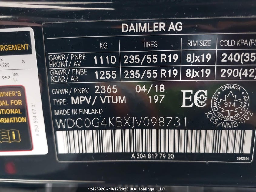 WDC0G4KBXJV098731 2018 MERCEDES-BENZ GLC photo no. 9