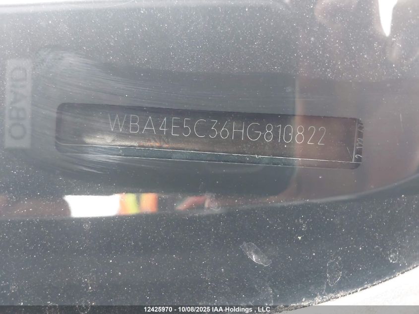 2017 BMW 440I Gran Coupe xDrive VIN: WBA4E5C36HG810822 Lot: 12425970