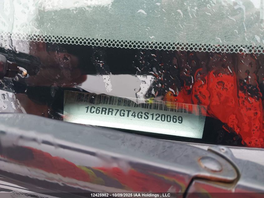 2016 Ram 1500 Slt VIN: 1C6RR7GT4GS120069 Lot: 12425982