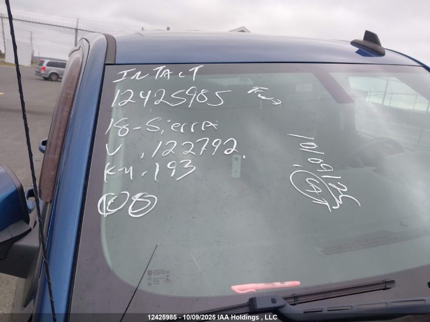 2018 GMC Sierra 1500 VIN: 1GTV2LEC7JZ122792 Lot: 12425985